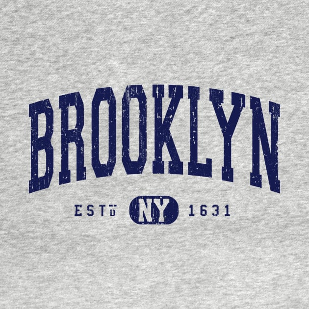 Brooklyn NY Distressed Retro Souvenir by FireflyCreative